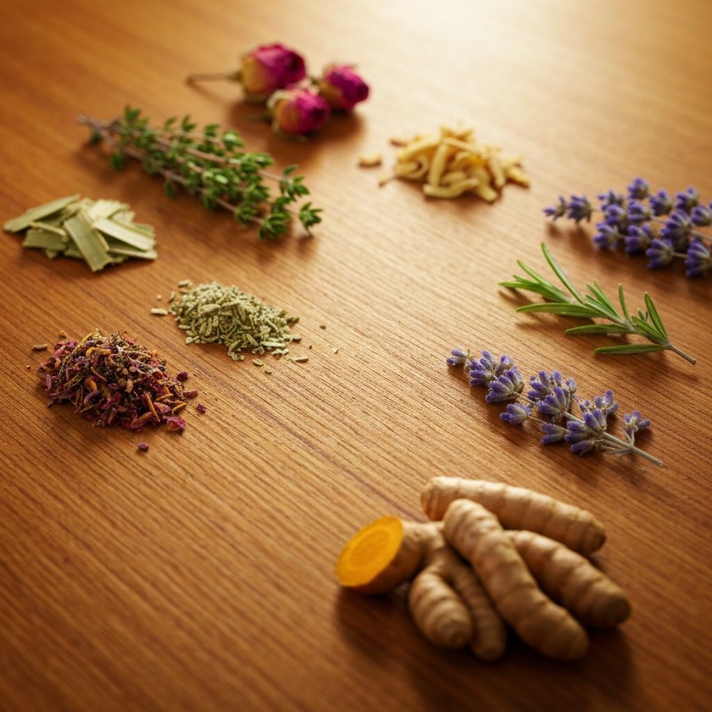 Natural herbs and botanical materials